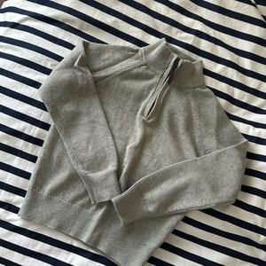 J.Crew Toddler Boy Gray 3/4 Zip Sweater. Size 4-5